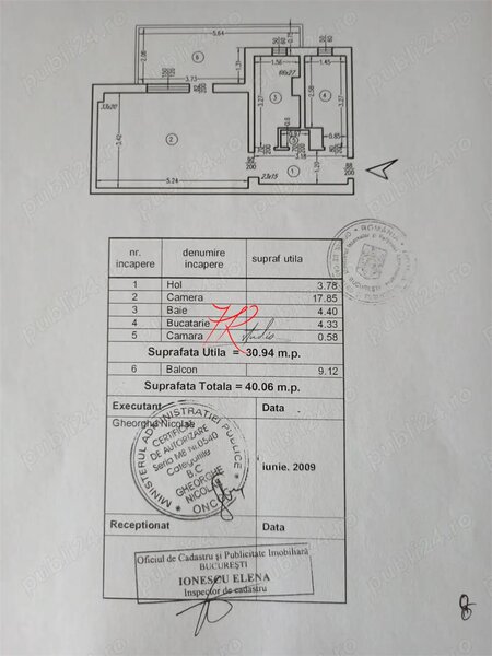 Pantelimon, vanzare garsoniera decomandata.